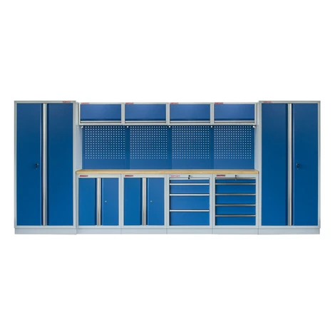 Kvalitný PROFI BLUE dielenský nábytok - 4535 x 2000 x 495 mm - MTGS1300AA2 AHProfi