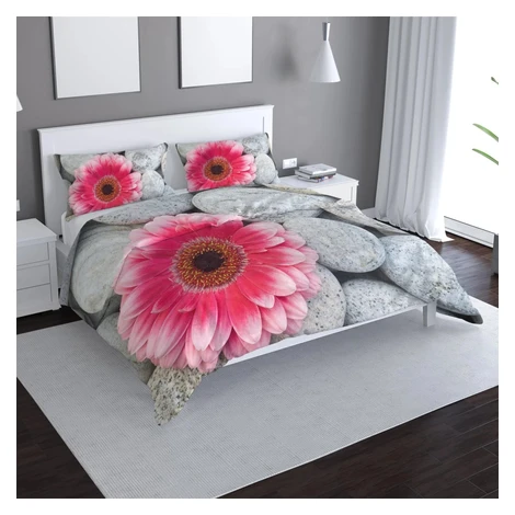 Obliečky Gerbera na kameňoch - 140x220 / 90x70