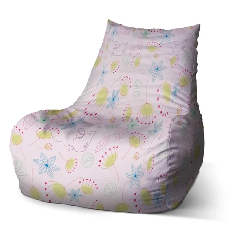 Sedací vak Bean Farebné obrázky - 60 x 70 x 70 cm