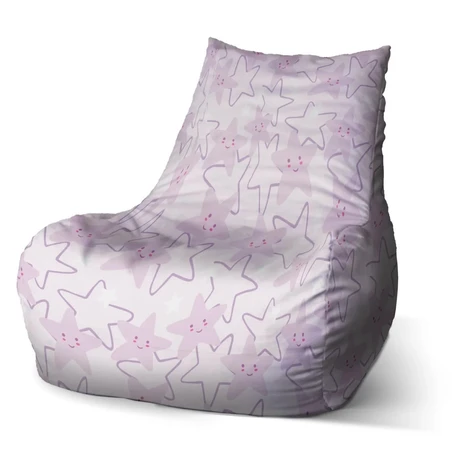 Sedací vak Bean Veselé hviezdy - 100 x 90 x 45 cm