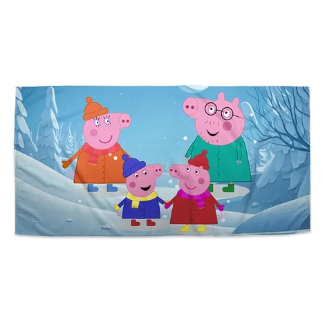Uterák Prasiatko Pepina Rodina - 70x140 cm