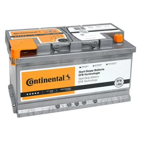 Startovací baterie, CONTINENTAL (START-STOP-BATTERY EFB) 75 Ah