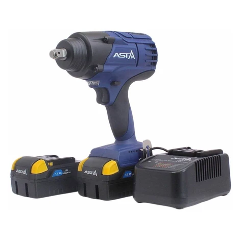 Aku rázový utahovák 1/2", extra výkonný 1250 Nm, 18V, 2x 5.0Ah Li-Ion - ASTA A-BA1250