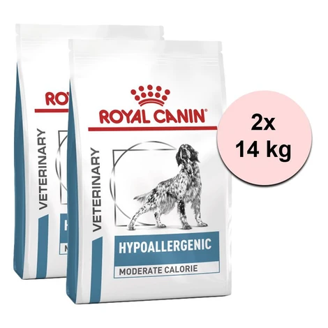 Royal Canin VHN Dog Hypoallergenic Moderate Calorie 2 x 14 kg