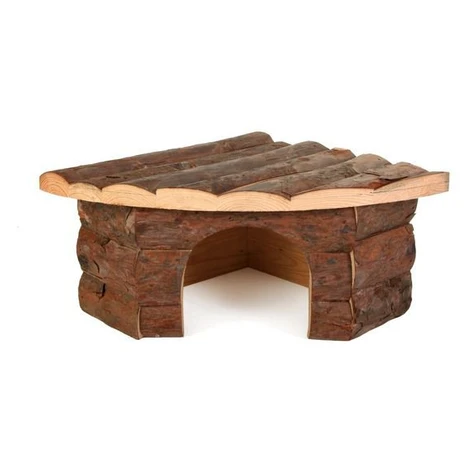 Domček pre hlodavce drevený, rohový - 22x15x10,5cm Trixie