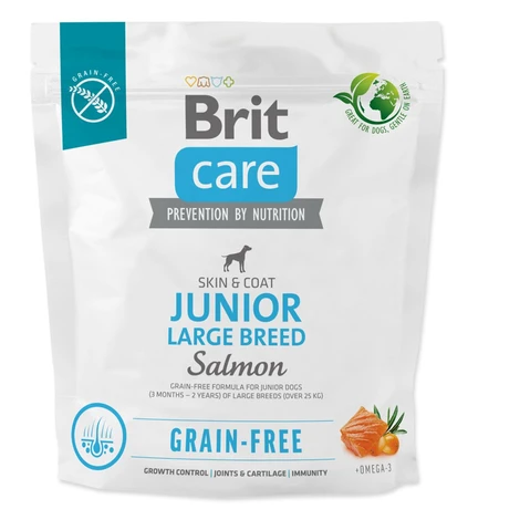 Brit Care Dog Grain-free Junior Large Breed Salmon & Potato 1 kg