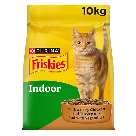 Friskies Indoor granule pre mačky kura, zelenina 10 kg