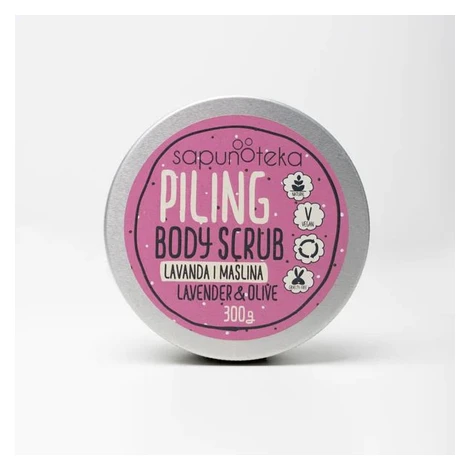 Sapunoteka Body Scrubs Lavender 270g - Levanduľový telový peeling s olivovým olejom