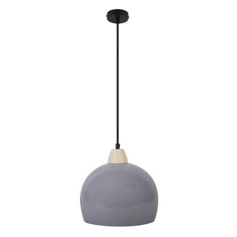 Škandinávske závesné osvetlenie MONROE - 1xE27, 60W, šedé