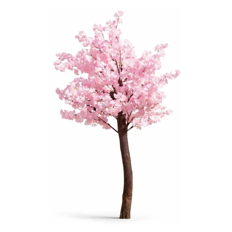 3D umelý strom Sakura 150 × 100 cm, ružová dekorácia, IP44, kov a plast DecoLED