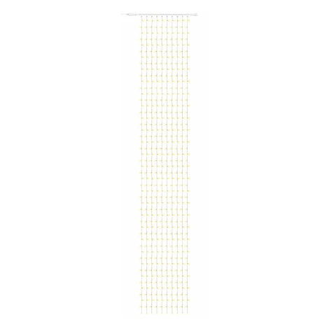 Easy Fix LED svetelná girlanda do exteriéru, 100 × 700 cm, teplá biela, 600 LED diód, biely kábe DecoLED