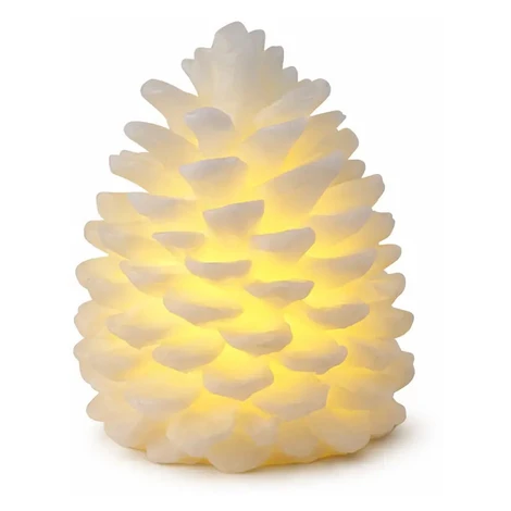 LED sviečka z pravého vosku, 10 × 13 cm, biela, CR2032 DecoLED