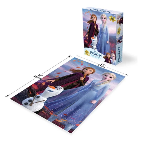 PRIME 3D PUZZLE - Disney Ľadové kráľovstvo - Elsa a Anna a Olaf 300 dielikov