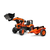 FALK Šliapací traktor 2060AM Kubota s nakladačom a prívesom