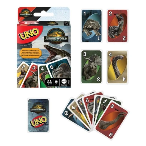 UNO Jurský svet 4 Mattel