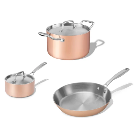 Elmich Sada medeného riadu Tria Copper 3 ks, 1 a 2 hrniec