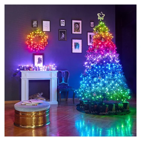 Twinkly Music Set rozprávkové svetlá čierne 600 RGB LED