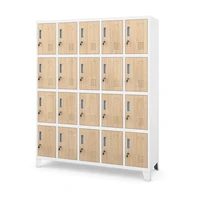 Kovová skriňa do dielne ROBERT, 1360 x 1720 x 450 mm, Eco Design: biela/dub sonoma