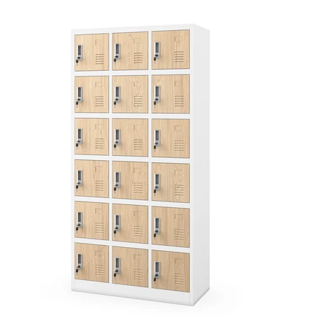 Šatňová skriňa KAROL, 900 x 1850 x 400 mm, Eco Design: biela/dub sonoma