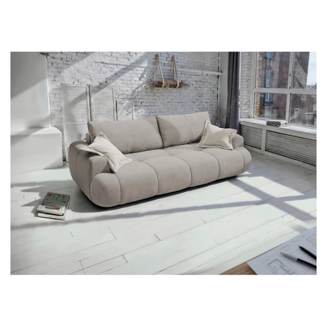 Livetastic ROZKLADACIA POHOVKA, plast, textil, kompozitné drevo, béžová