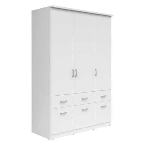 Livetastic ŠATNÍKOVÁ SKRIŇA, biela, 136/199/58 cm