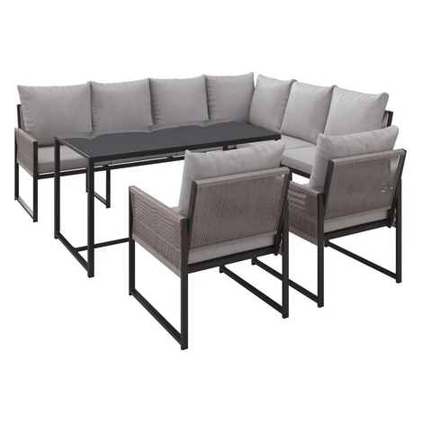 Ambia Garden ZÁHRADNÁ ZOSTAVA 5-dielne, kov, plast, sklo, textil Ambia Home