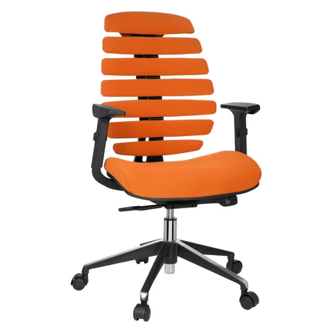 MID.YOU OTOČNÁ STOLIČKA, plochá tkanina, oranžová, čierna