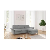 Sit & More ROHOVÁ SEDAČKA, textil, sivá