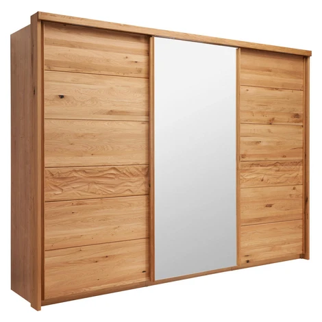 Linea Natura SKRIŇA SO ZRKADLOM, divoký dub, farba duba, 285/216/70 cm