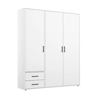Rauch Möbel SKRIŇA S OTOČNÝMI DVERAMI, biela, 140/194/53 cm
