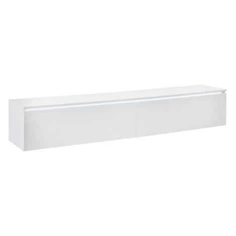 Xora NÍZKA KOMODA, biela s vysokým leskom, 180/30/33 cm