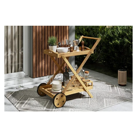 Ambia Garden ZÁHRADNÝ SERVÍROVACÍ VOZÍK, drevo, 85/90/53 cm Ambia Home