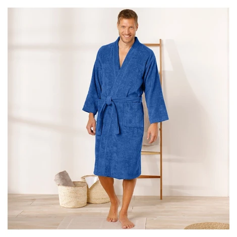 Jednofarebný župan z buklé froté zn. Colombine® s kimono golierom