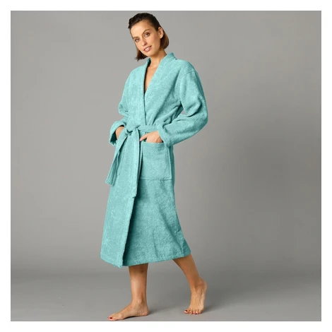 Jednofarebný župan z buklé froté zn. Colombine® s kimono golierom