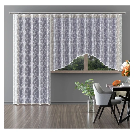 Hotová záclona alebo balkónový komplet, Viktória, biela 300 x 150 cm FORBYT