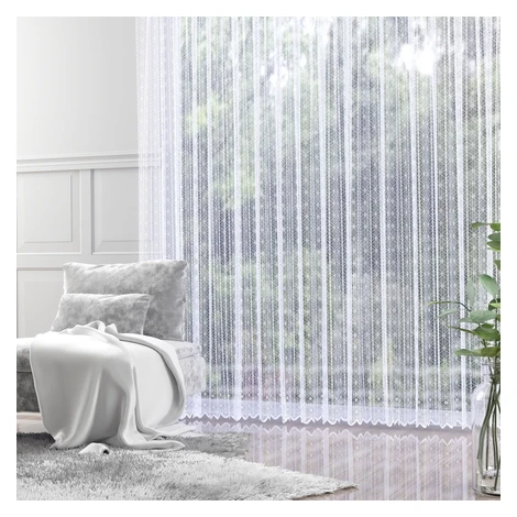 Hotová záclona alebo balkónový komplet, Mia, biela 180 x 250 cm dvere FORBYT