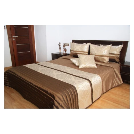 Domtextilu Luxusné hnedé prehozy na posteľ Šírka: 220 cm | Dĺžka: 240 cm Šírka: 220 cm | Dĺžka: 