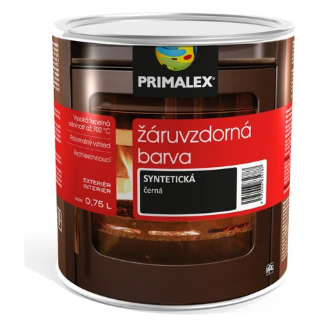 Primalex Žiaruvzdorná farba 0,75 l kováčska čierna