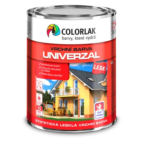 COLORLAK UNIVERZÁL S2013 - Syntetická vrchná farba C2430 - hnedá čokoládová matná 0,6 L