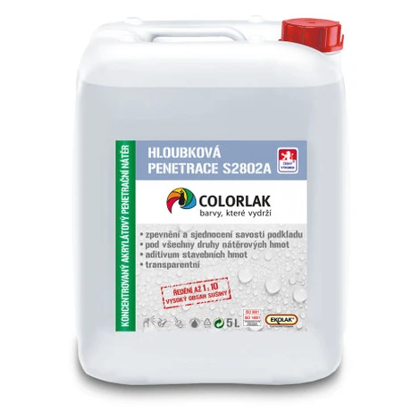 COLORLAK PENETRÁCIA S2802 - Hĺbková penetrácia a aditívum bezfarebný 3 L