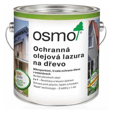 OSMO Ochranná olejová lazura - do vonkajších priestorov 0,75 l 706 - dub