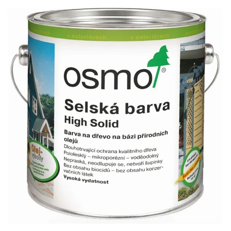 OSMO Priemyselná vidiecka farba pre aplikáciu striekaním 25 l 5730 - biely hodvábny mat