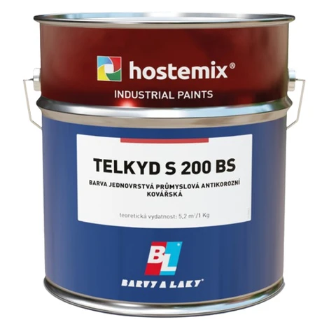 BARVY A LAKY TELURIA TELKYD S200BS - 2v1 matná syntetická kováčska farba (kováčska čierna, 2,5 L BaL