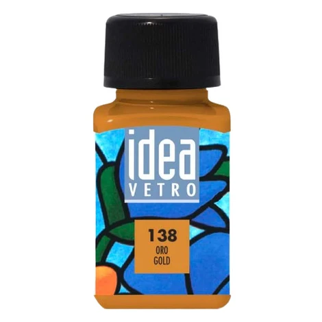 MAIMERI IDEA VETRO - Farby na sklo 138 - gold, 60 ml