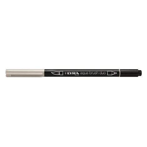 LYRA DUO AQUA BRUSH - Farebný popisovač s dvomi hrotmi 6520006 - chrome yellow light