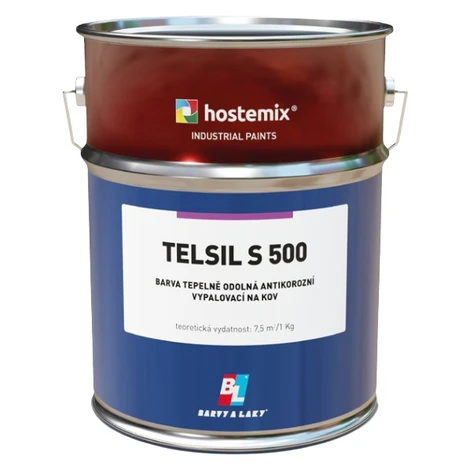 BARVY A LAKY TELURIA TELSIL S500 - silikónová vypaľovacia farba strieborná 8 kg BaL