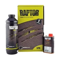 Raptor -  farebný tvrdý ochranný náter  - SET ral 3000 - červená ohnivá 1,05 l