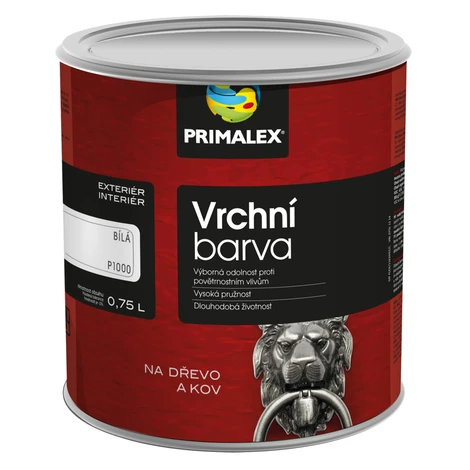 PRIMALEX - Vrchná syntetická farba na kov a drevo 0,75 l 5300 - zelená