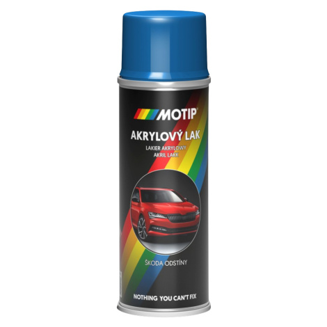 AUTOSPREJ ŠKODA - Farba na auto v spreji AC4402 - modrá laser 0,2 L Motip