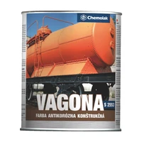 Chemolak VAGONA S 2553 - Polomatná konštrukčná antikorózna farba ( RAL 8016 - mahagónová hnedá, 